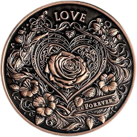 Love Coin Collection Challenge Coin:  - Memorable Keepsake and Luck-Inducing Pocket Token for Special Someone