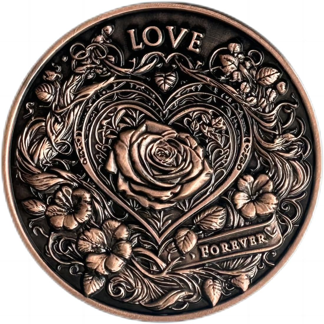 Love Coin Collection Challenge Coin: Unique Memento and Pocket Token Gift to Inspire and Make Him/Her Lucky - Perfect Commemorative Gift to Show Your Love and Appreciation