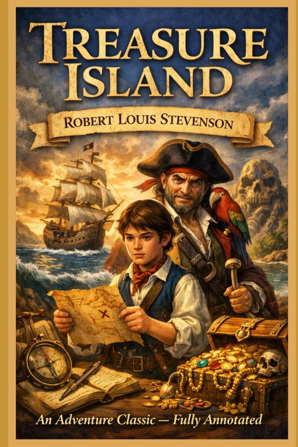 Treasure Island – An Adventure Classic (Fully Annotated)