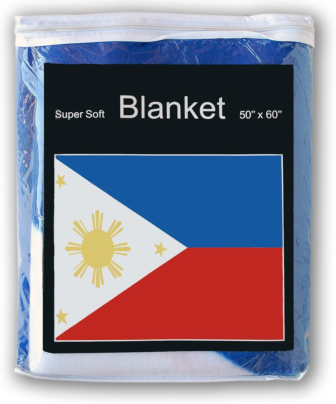 Ant Enterprises Philippines Flag Fleece BlanketNEW 5 ft. x 4.2 ft. Throw Cover Pambansang Watawat