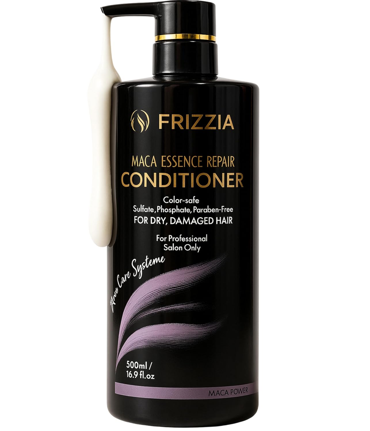 PROFESSIONAL Conditioner with Maca, Argan and Vegetable Collagen | Repairs and Strengthens Damaged Hair | Opens Cuticles, Softens and Nourishes All Hair Types | 500ml