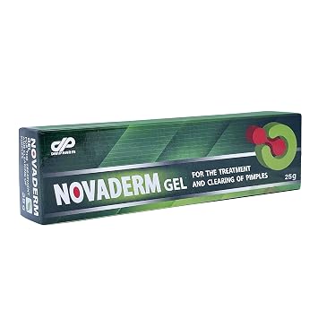 DAN Pharm NovaDerm Gel for the Treatment and clearing of pimples. Acne Remedy for Removing Pimple and Cystic Acne 0.8oz