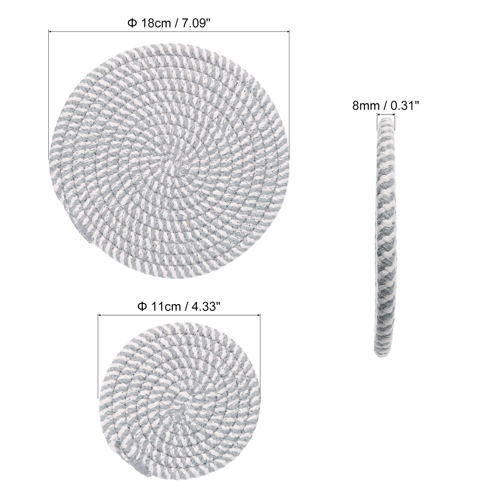 PATIKIL Plant Coasters 4 Inch 7 Inch - Image 2