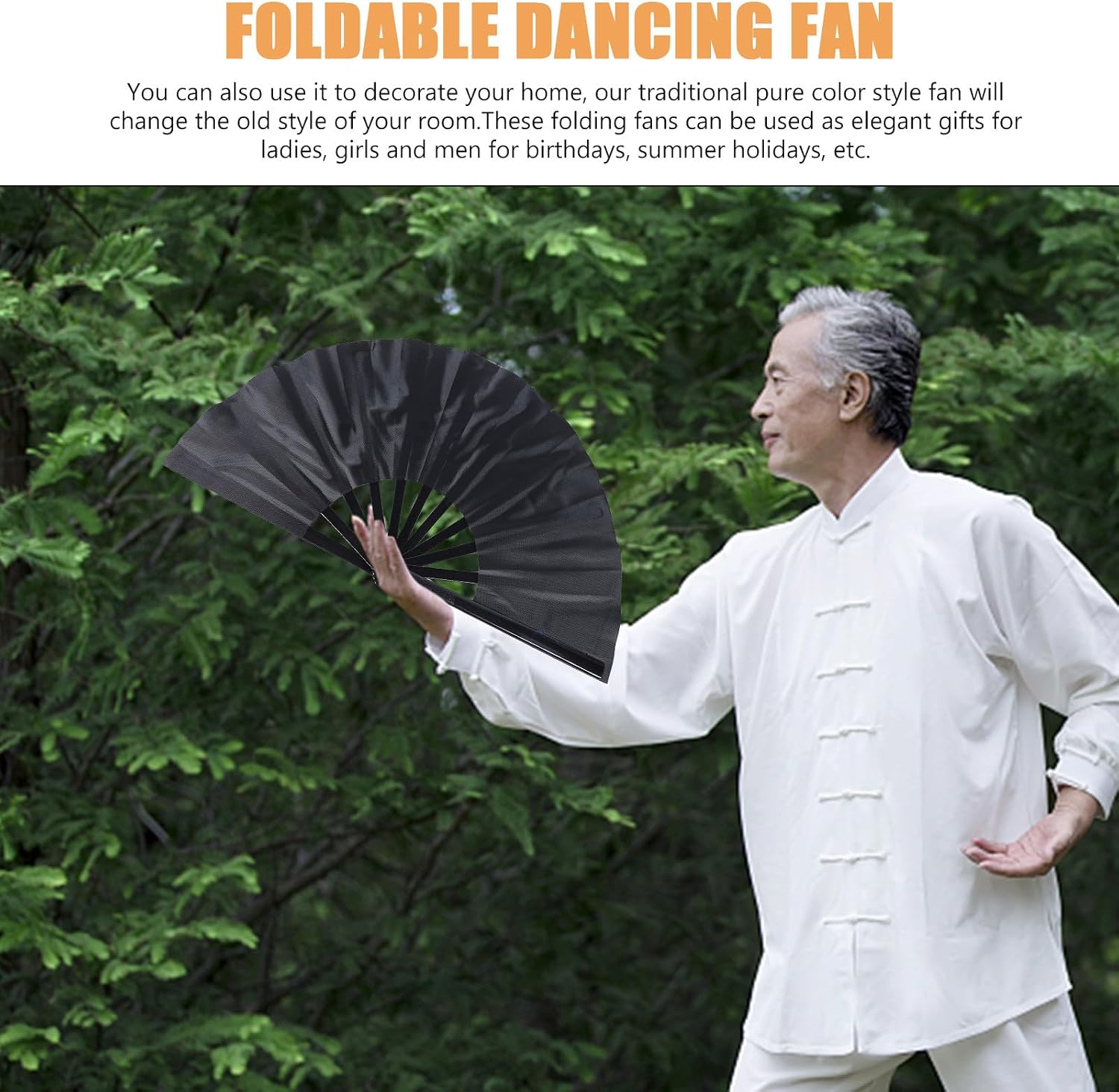 MAGICLULU 4pcs Folding Tai Chi Fans Set, Chinese Style Kung Fu Performance Dancing Fans, Portable Lightweight Handheld Festival Props for Martial Arts and Stage Shows, Mixed Blue, Red,