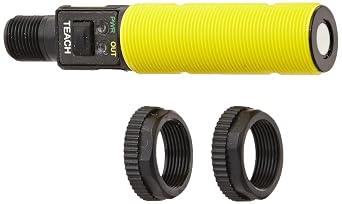 Banner S18UBAQ 18mm Barrel Ultrasonic Sensor, Straight Housing, 5-Pin European Style QD Connection