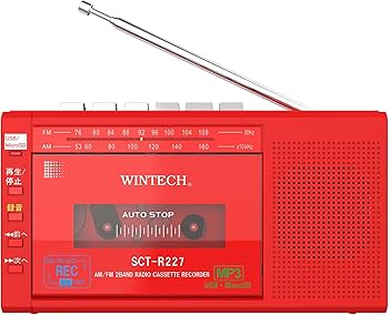 Amazon.co.jp: WINTECH MicroSD/USB録音対応モノラルラジカセ SCT-R227
