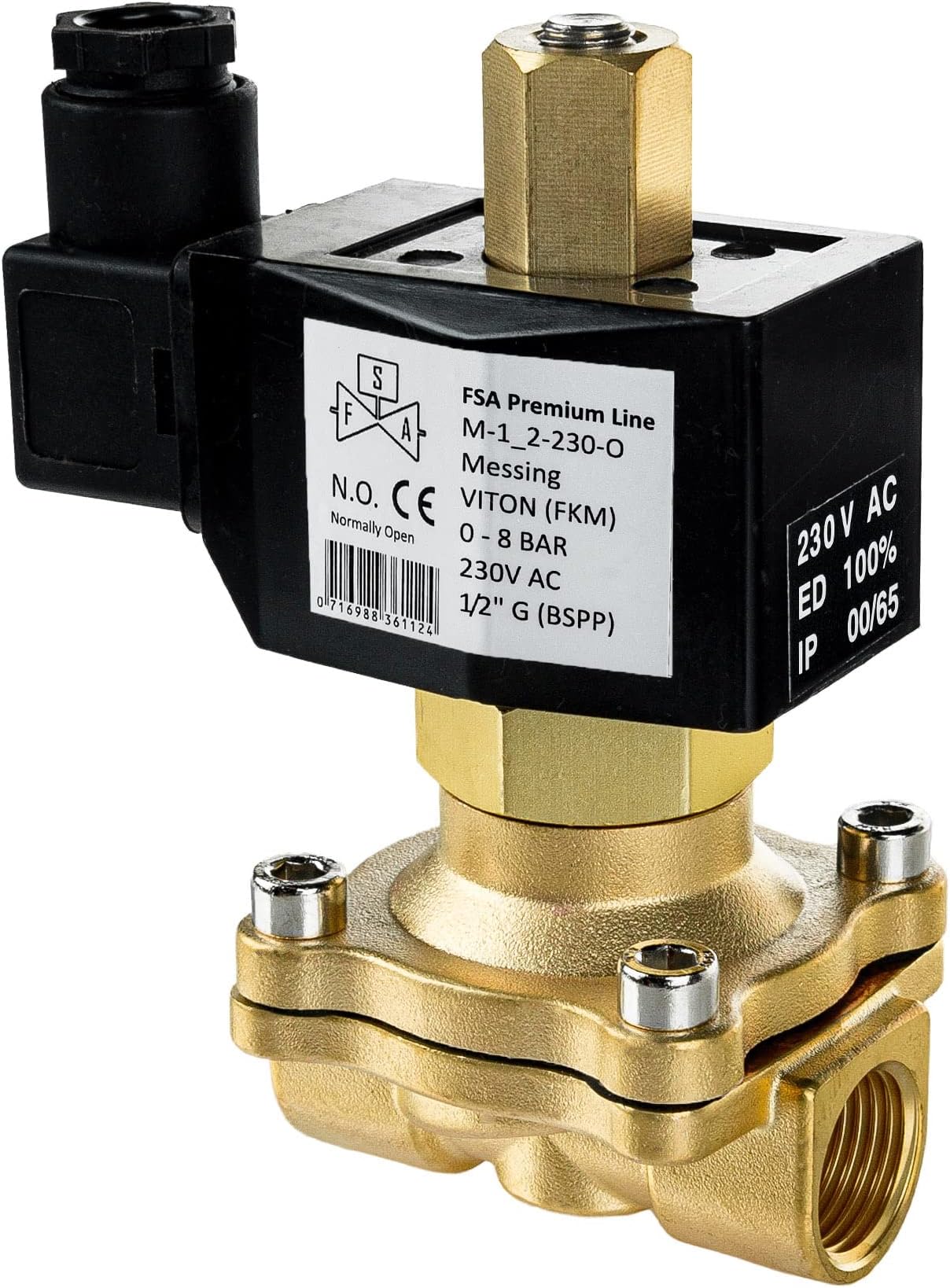 G3 / 4 Ingresso Acqua A 2 Vie N/C Elettrovalvola Elettrica A
