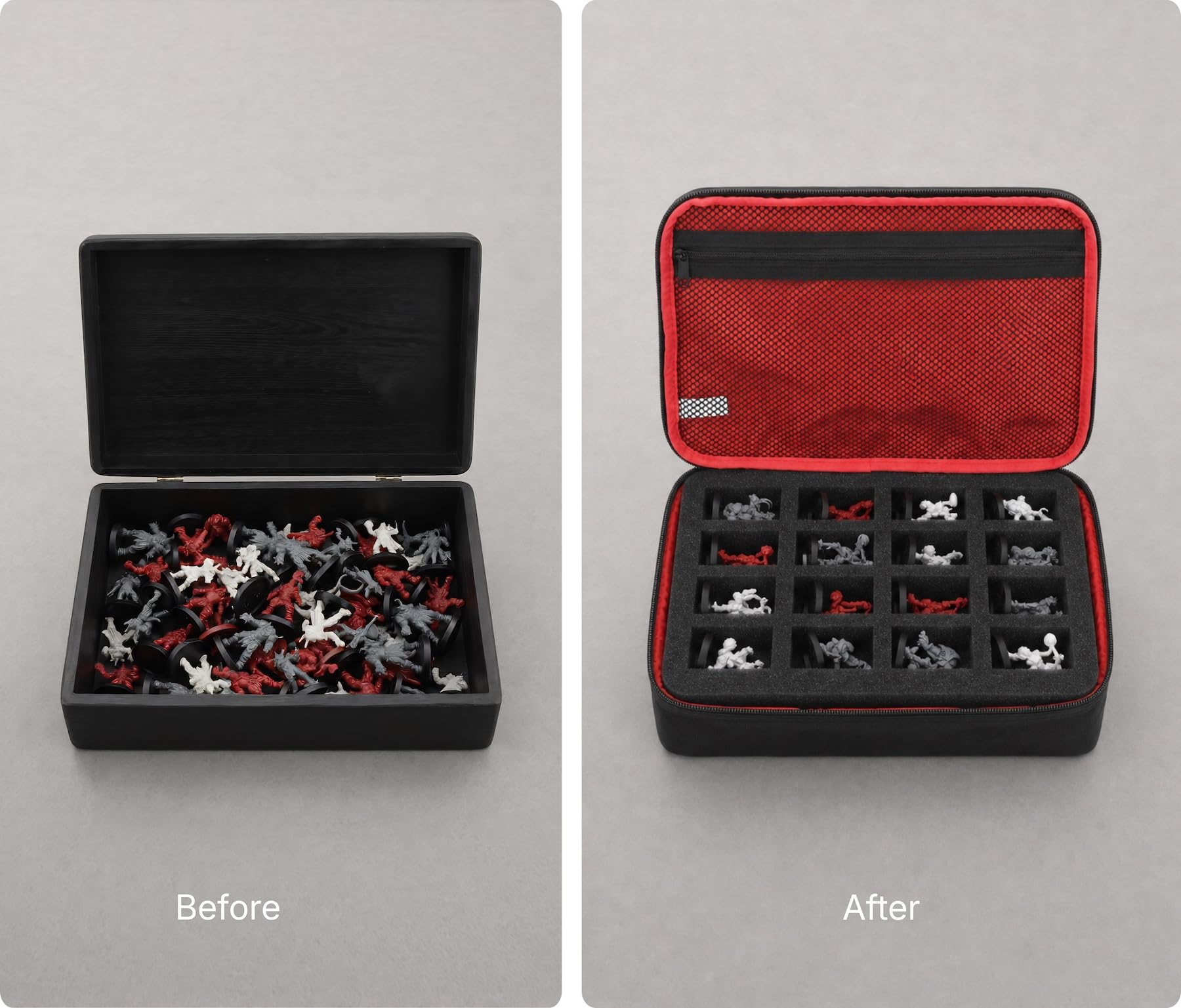 Feldherr Mini Etui Compatible avec 32 Miniatures de Blood Bowl sur Socle 25 mm (Jusqu'en 2015)