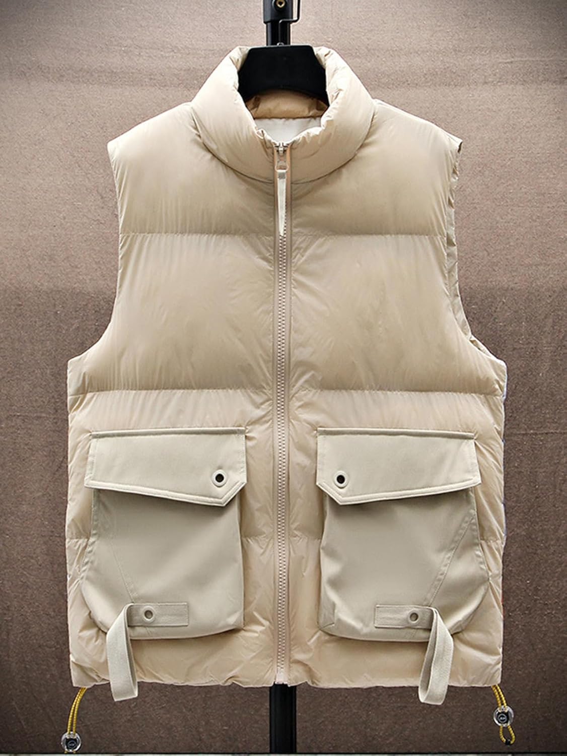 [lsjdln] ダウンベスト メンズ 冬 中綿ベスト 防風 防寒対策 軽量 ダウンコットン 立ち襟 暖か 袖なし 中綿 ジャケット