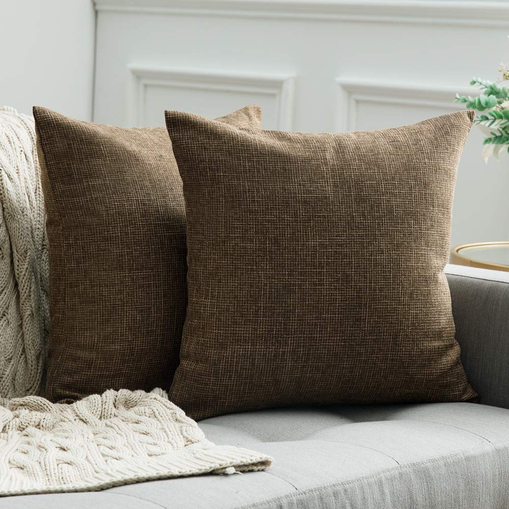 Nonebrand 2 Federe Per Cuscino Quadrate 45x45 Cm – In Poliestere, Con Cerniera, Per Divano E Letto - 2