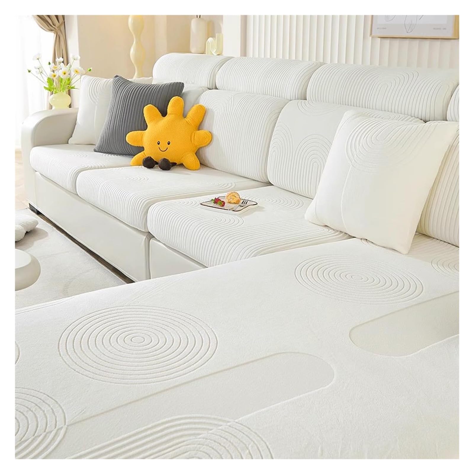 Housses de coussin de siège de canapé en velours premium épais et doux