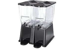 Carlisle Commercial Tea Beverage Dispenser, 2 x 3.5 Gallons, Black
