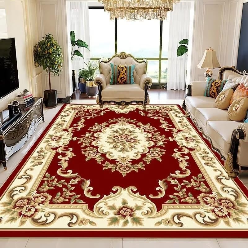Tapis de salon style européen grand format lavable 150 x 210 cm