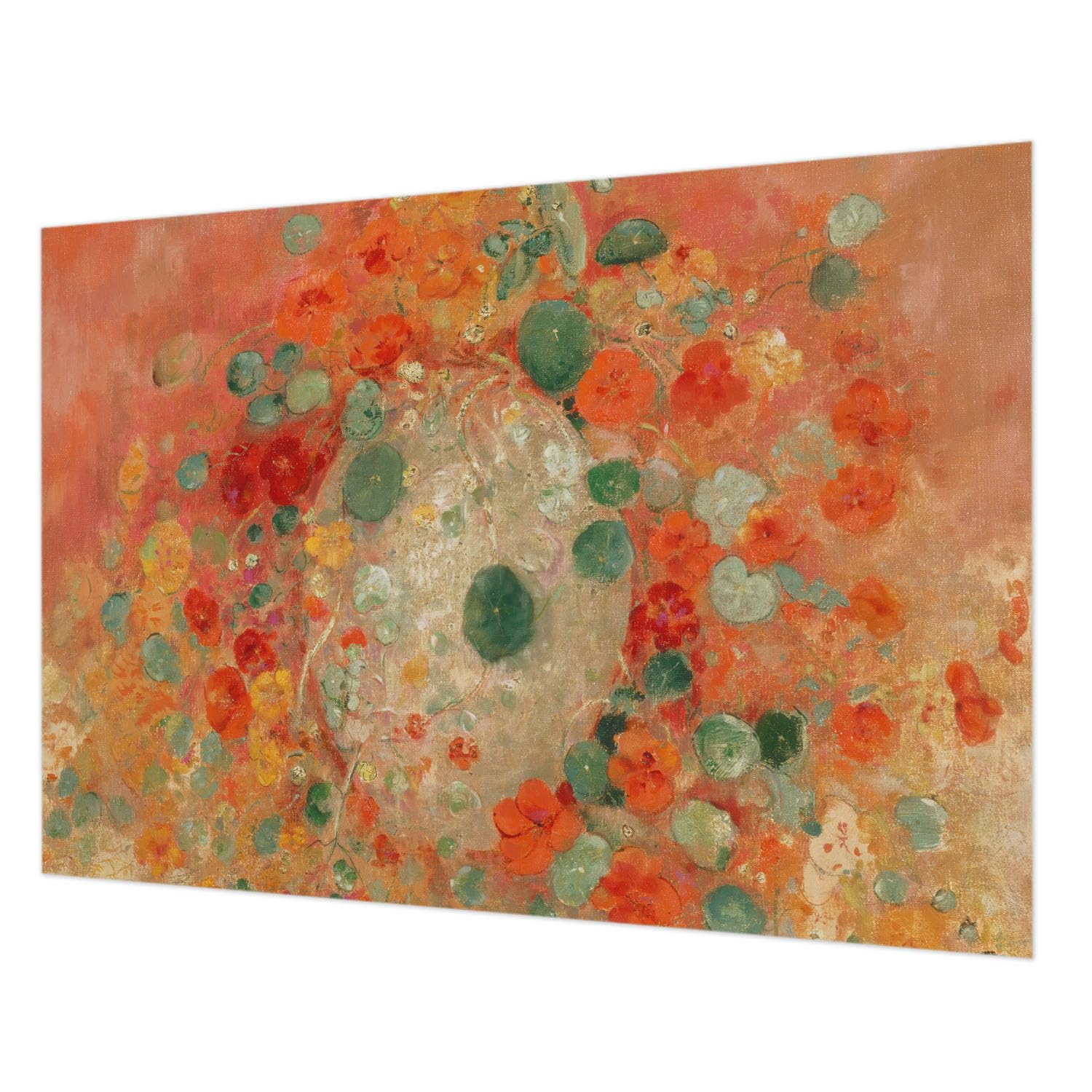 Tapisserie intissée fleurs abstraites déco chambre salon 208x146