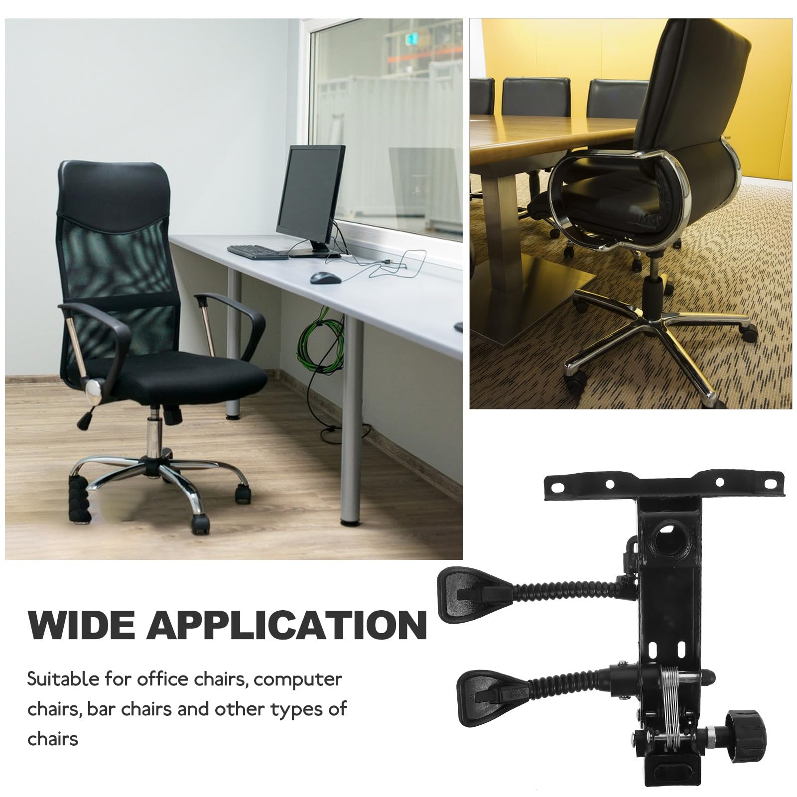 Artibetter Base de Silla Oficina Giratoria de Acero Resistente Mecanismo de Control de Inclinación Ajustable Accesorio de Repuesto para Silla Ejecutiva Ergonómicas Adecuado para Mobiliario