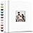 Artfeel Photo Album 4x6 with 600 Pockets,Slip-in Picture Albums,Linen Cover Memory Book with Front Window,White Page Vertical Photo Book for Wedding,Family,Anniversare,Baby,Vacation
