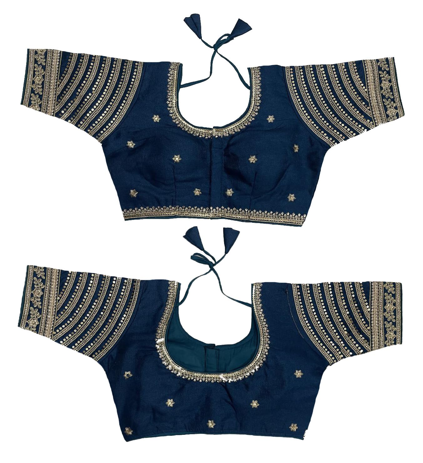 Pujia Mills Chemisier pour femme prêt à l'emploi avec broderie multi-codage fil doré indien ethnique designer cousu sari pour femme pour sari Lehenga Choli
