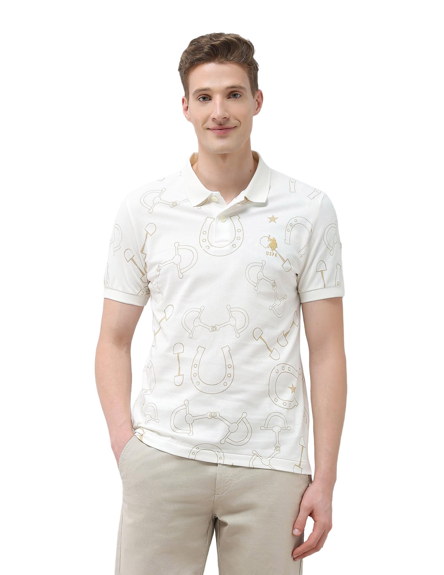 u.s. polo assn. denim co. Men's Graphic Motel on the Coast Polo Shirt-picture-41