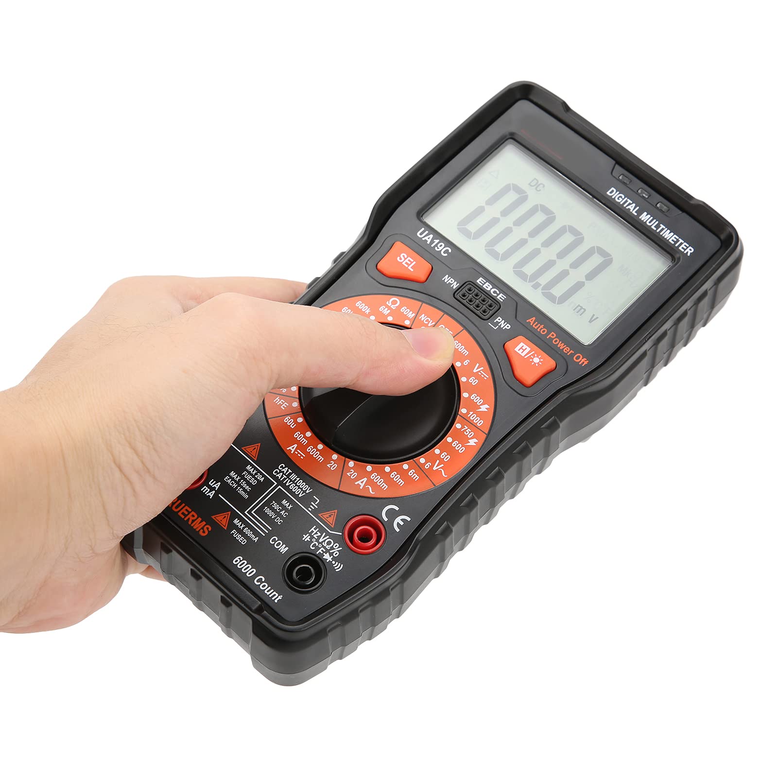 Multimetr cyfrowy Uniwersalny tester Wysoka dokładność 5999 Ekran LCD NCV Bezstykowe wykrywanie napięcia dla fabryki domowej Testowanie elektryczne ABS kurtka bezpieczeństwa
