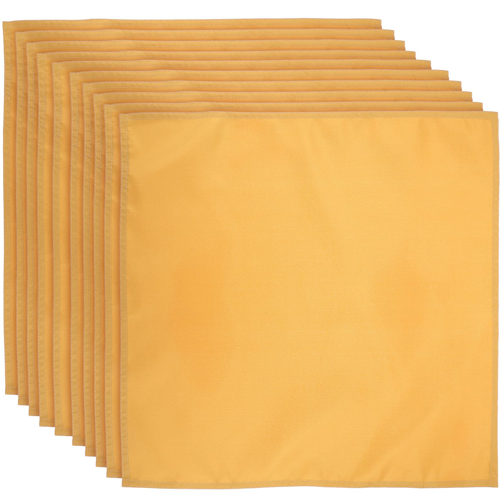 Serviettes en tissu dorées haut de gamme lavables et résistantes