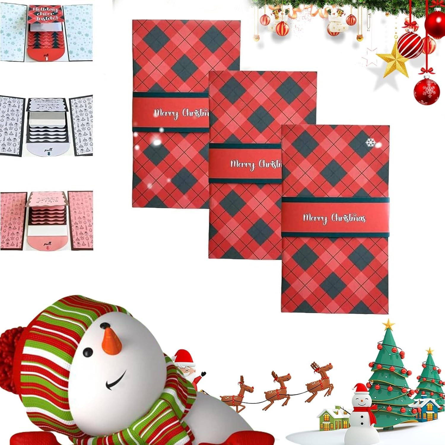 christmas gift card sleeves Big Dot of Happiness - Ornaments - Holiday and Party Money and - Nifty Gifty Card Holders sided and professionally printed on heavy DIY Gift Card Holders (with