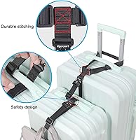 Vista 3 de Vigorport Correas de equipaje, correas de conector de equipaje para maletas, añade una bolsa y conecta tus 2 maletas juntas, accesorios de fijación