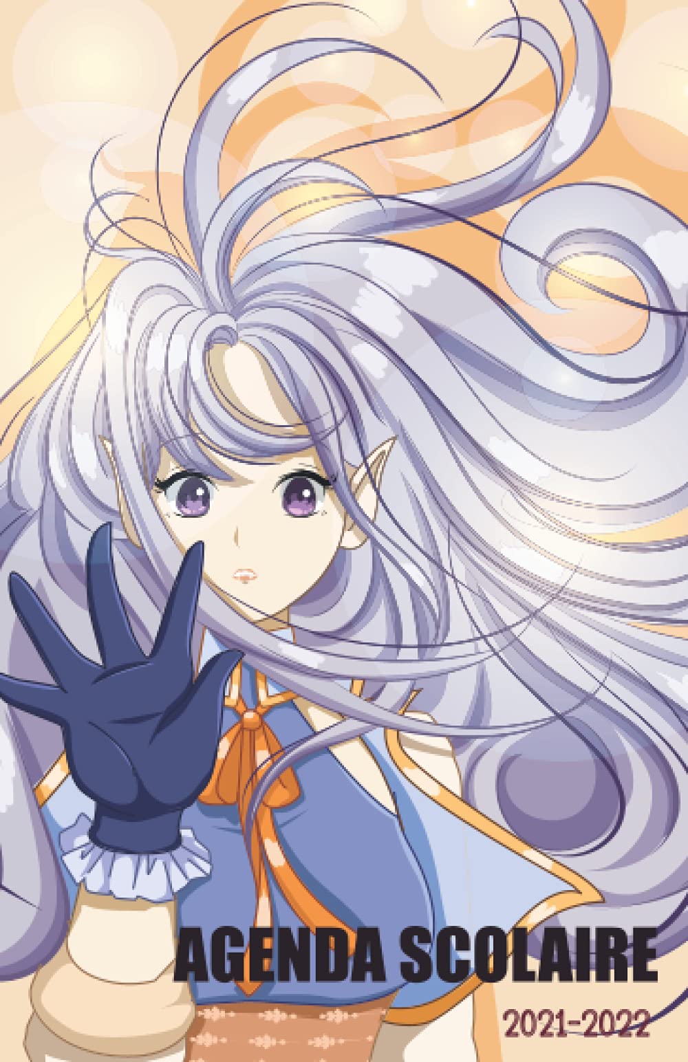 Agenda Scolaire 2021-2022: 1 jour 1 page ( Aout 2021 au Juillet 2022 Avec la date ) , Calendrier , Vacances , emploi du temps , contacts , Manga fille