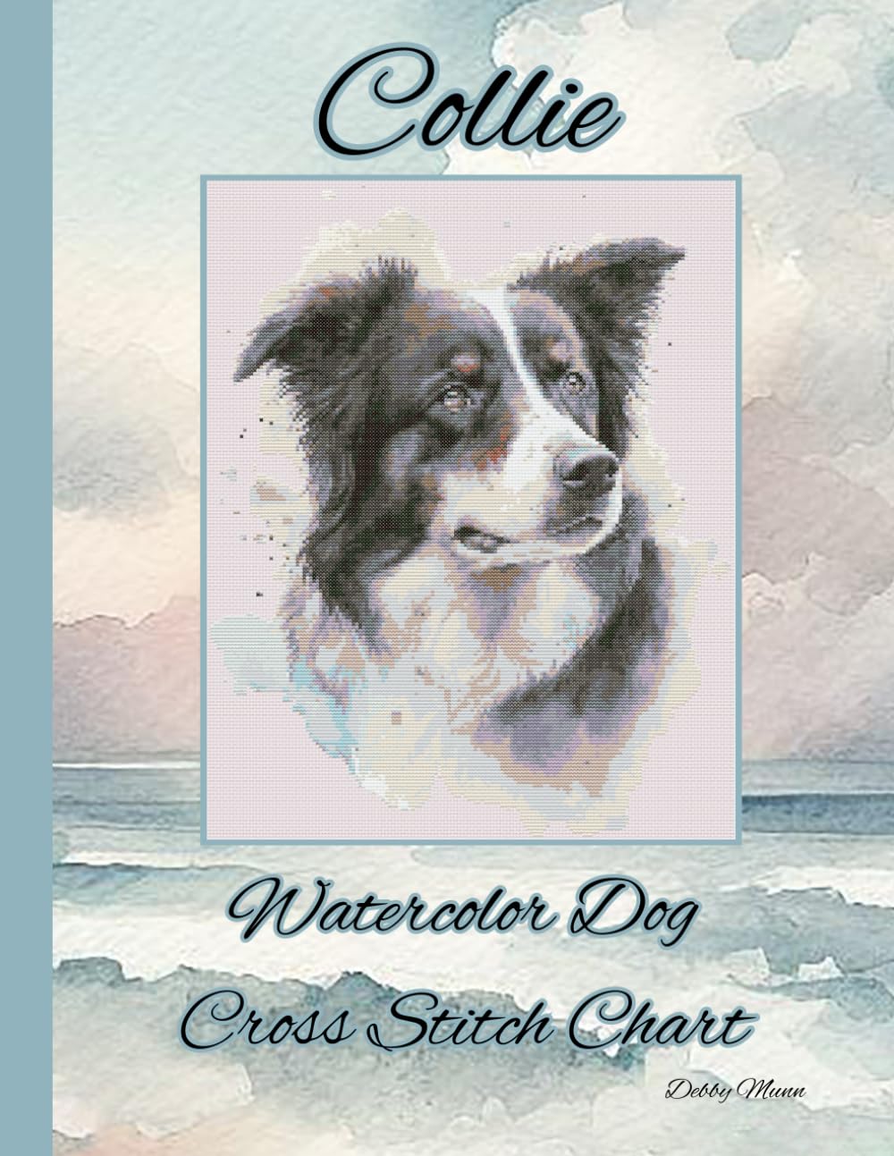 Collie: Watercolor Cross Stitch Chart