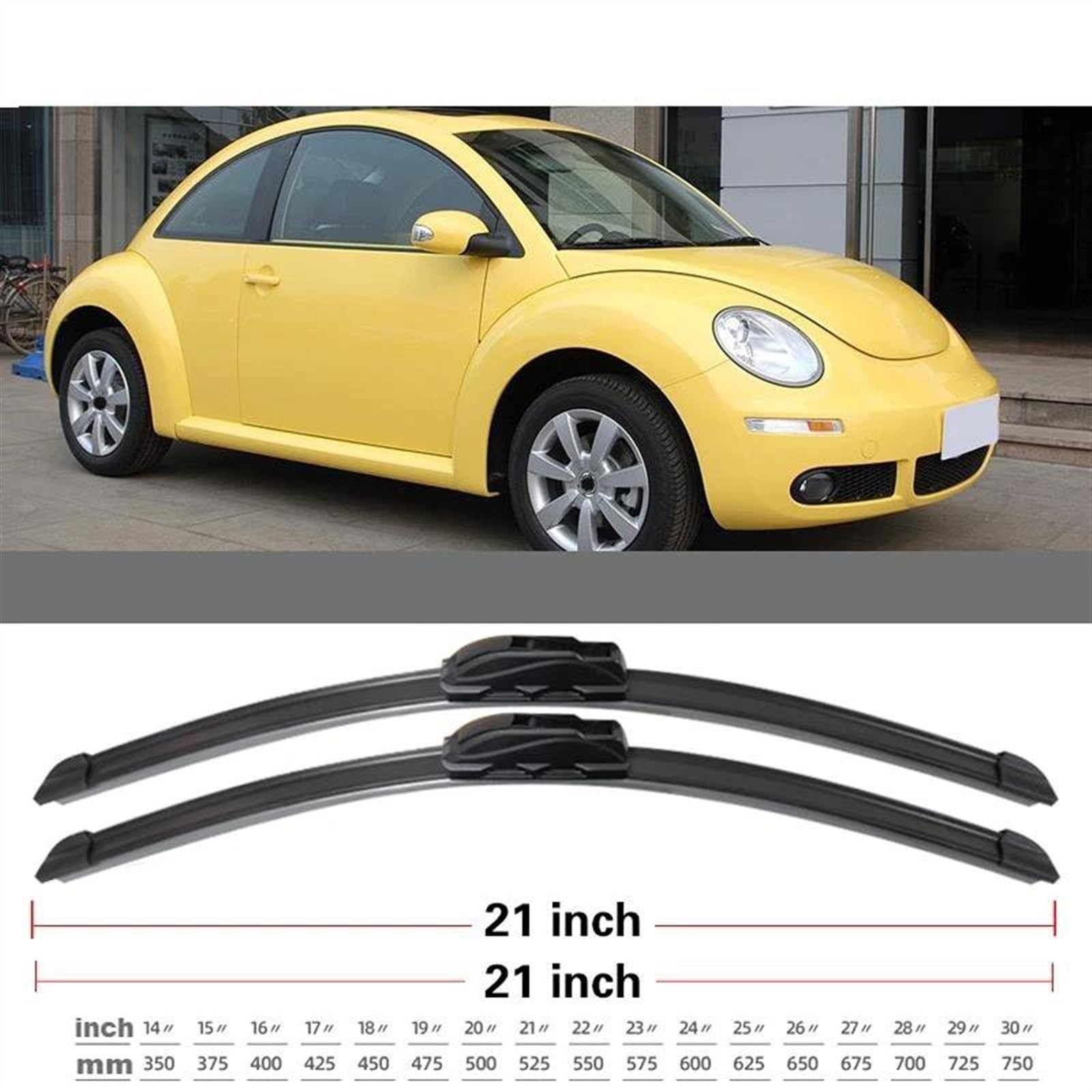 Pióra Wycieraczek Przedniej Szyby Szczotki Akcesoria Samochodowe Dla Beetle 2003 2004 2005 2006 2007 2008 2009 2010 2011