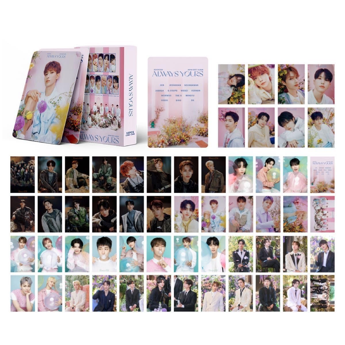 Amazon.co.jp: 55枚SEVENTEEN always yours セブチ トレカ ロモカード