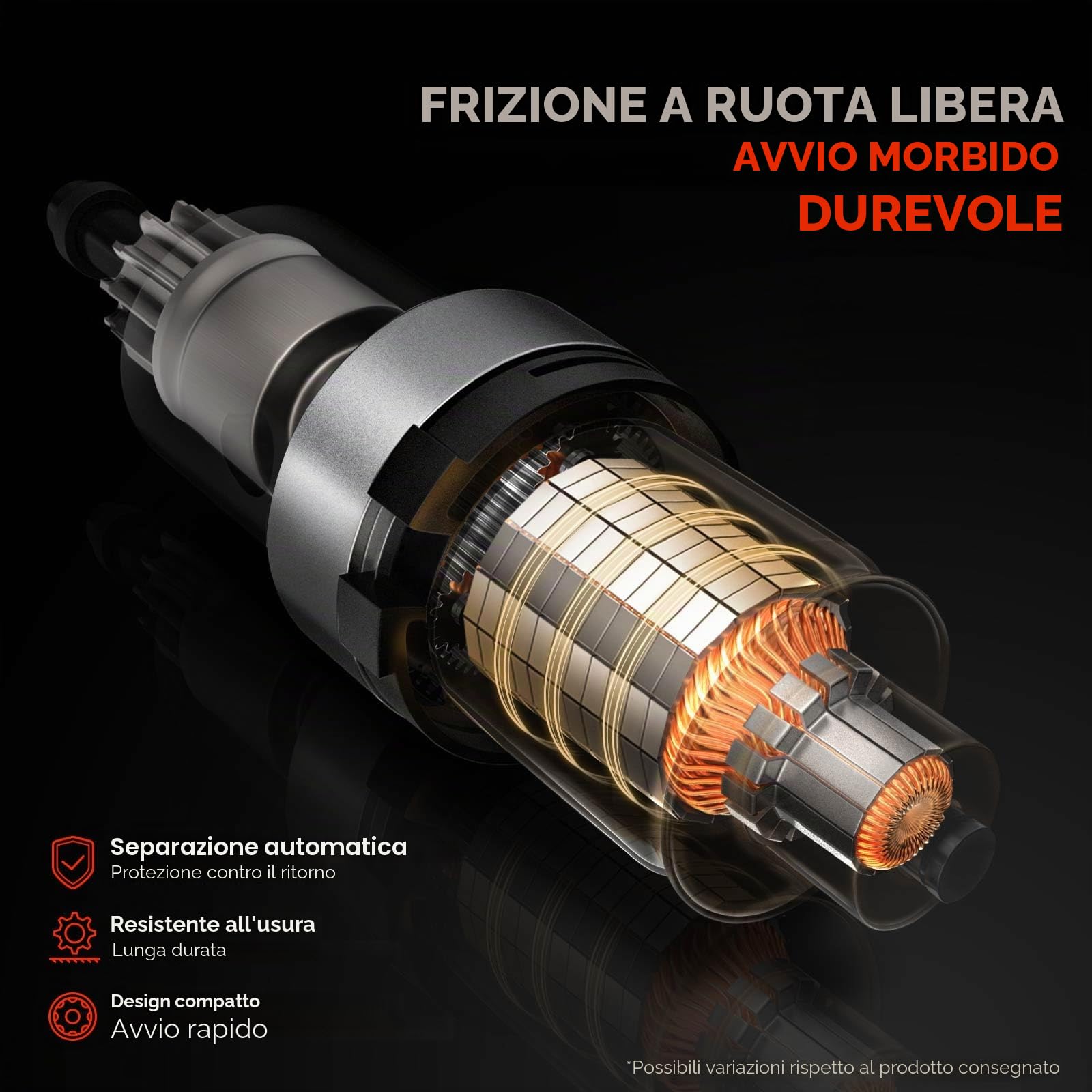 Frankberg Motore di avviamento Auto Benzina 1,4 KW/12 V/9 denti Compatibile con Serie 3 Cabriolet E46 Serie 3 E46 Serie 5 E39 Serie 3 Cabriolet E46 Replace# 17702,111911