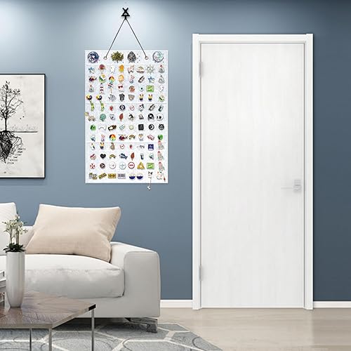 Vista 47 de 2 Pink Circle Wall Hanging Brooch Pin Organizer,Pin Collection Display Case,pin Board for Enamel pins,Holds Up to 76 Pins.(Not Include Any