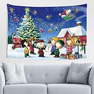 タペストリー 壁掛け スヌーピー アニメ 背景布 おしゃれで かわいい 壁画 壁飾り人気 漫画 装飾布 ウォールアート 玄関 リビングルーム ファブリック装飾品 152cm×102cm