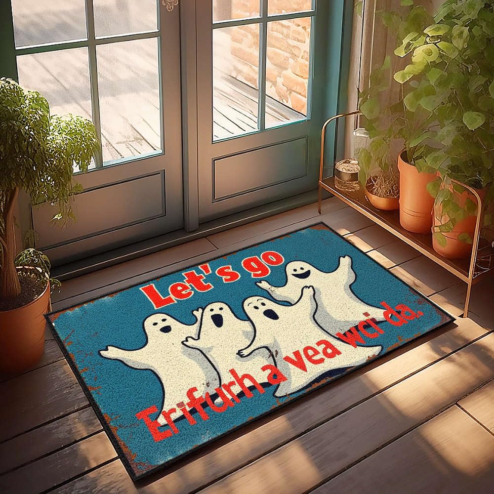 Tapis rétro Let'S Go Trick-or Treating! tapis de bienvenue d'automne