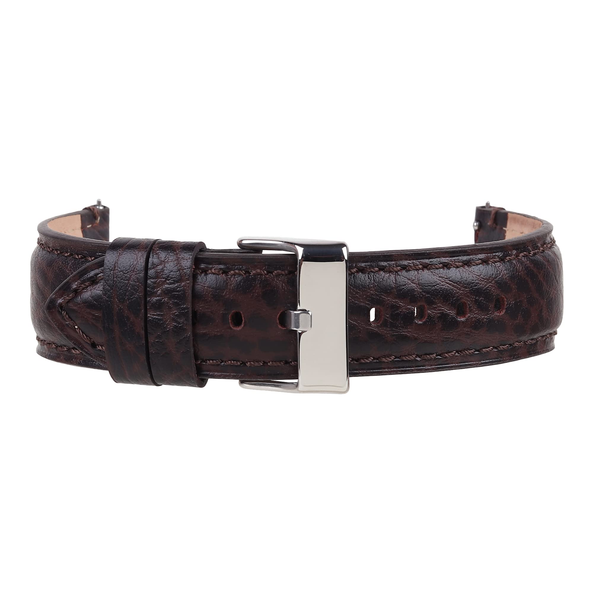 Genuine Leather Quick Release Brown Watch Strap Compatible With Fossil,Casio,Titan,Etc WIth Standard Lug Size 20 mm (852072201) (B0C4FH77LY) Amazon Price History, Amazon Price Tracker