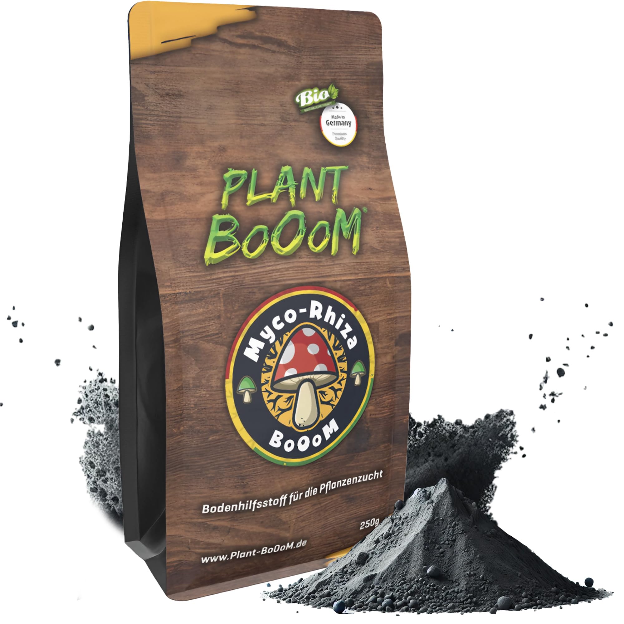 Myco Rhiza Mykorrhiza Wurzelaktivator für Stecklinge und Jungpflanzen, organisch konzentriertes Pulver, Bewurzelungspulver Booster mit Mikroorganismen und Trichoderma, 250 g
