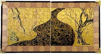 紅白梅に短冊図屏風、超希少・大判画集画、新品高級額装付 尾形光琳の超大作【紅白梅図屏風】がすごい！！ | ふわり画報