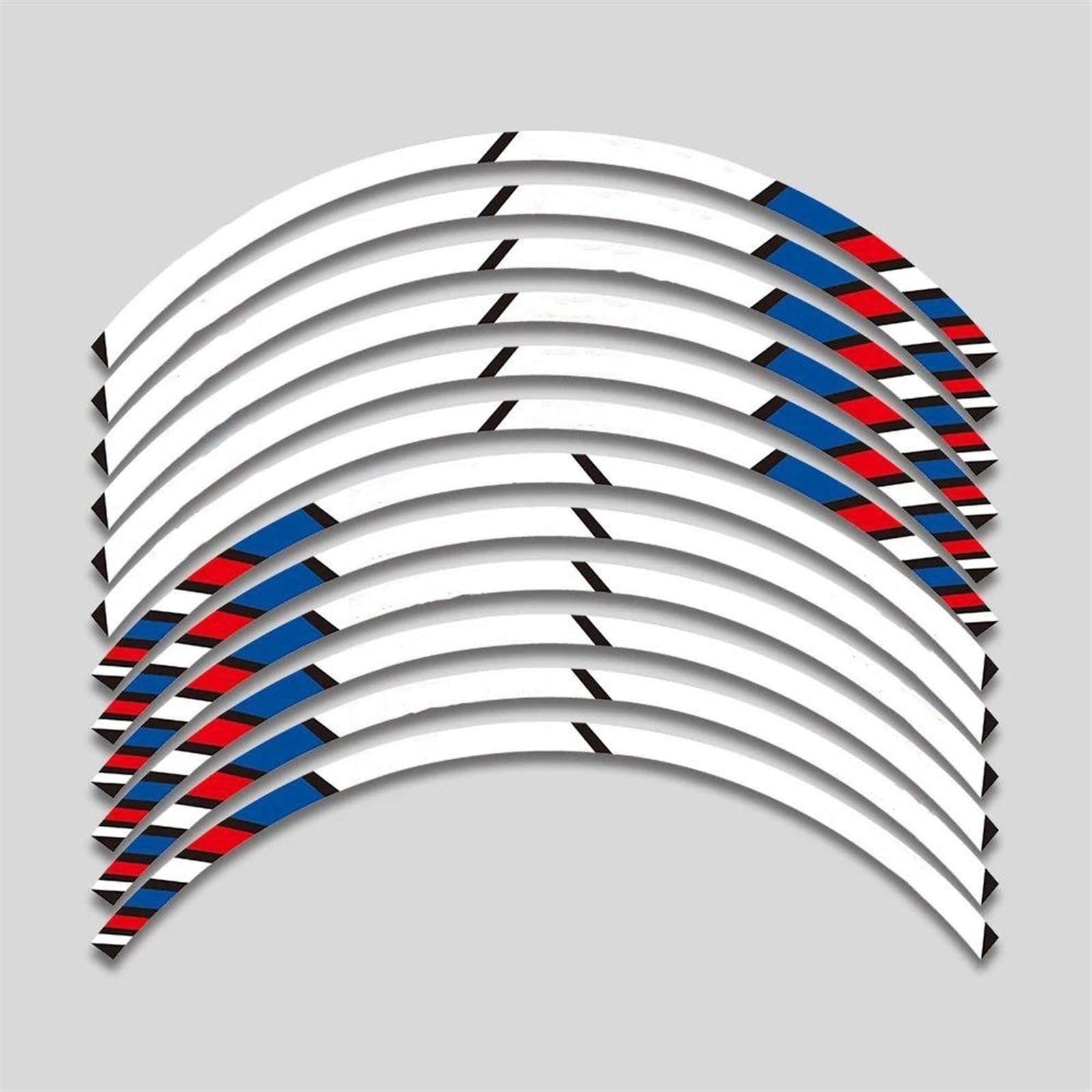 Motorcycle Wheel Stickers Reflective Rim Motorbike Decals for BMW G310GS G310gs G310 GS G 310 Motorbike(Color3)