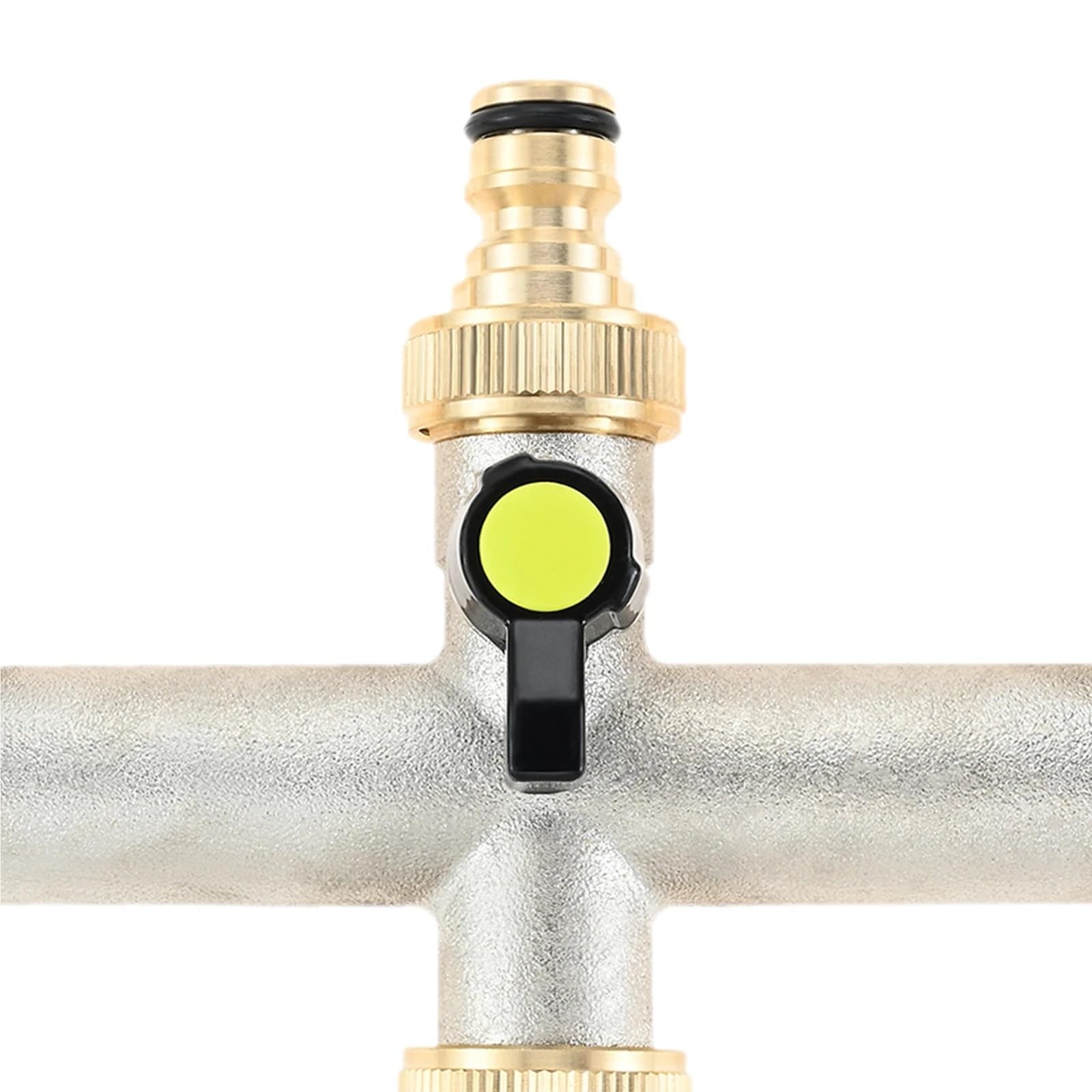 2 uds. Distribuidor de Agua del Grifo conexión válvula 3 vías Rosca 3/4 Pulgadas con válvulas Cierre Individuales distribuidores Adaptador para Grifo, Manguera de Jardín