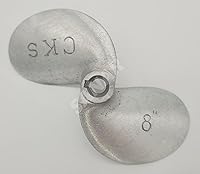 Vista 8 de SANAR Aluminum Propeller for Longtail Mud Motor Long Tail Boat - Keyed Tapered Shaft