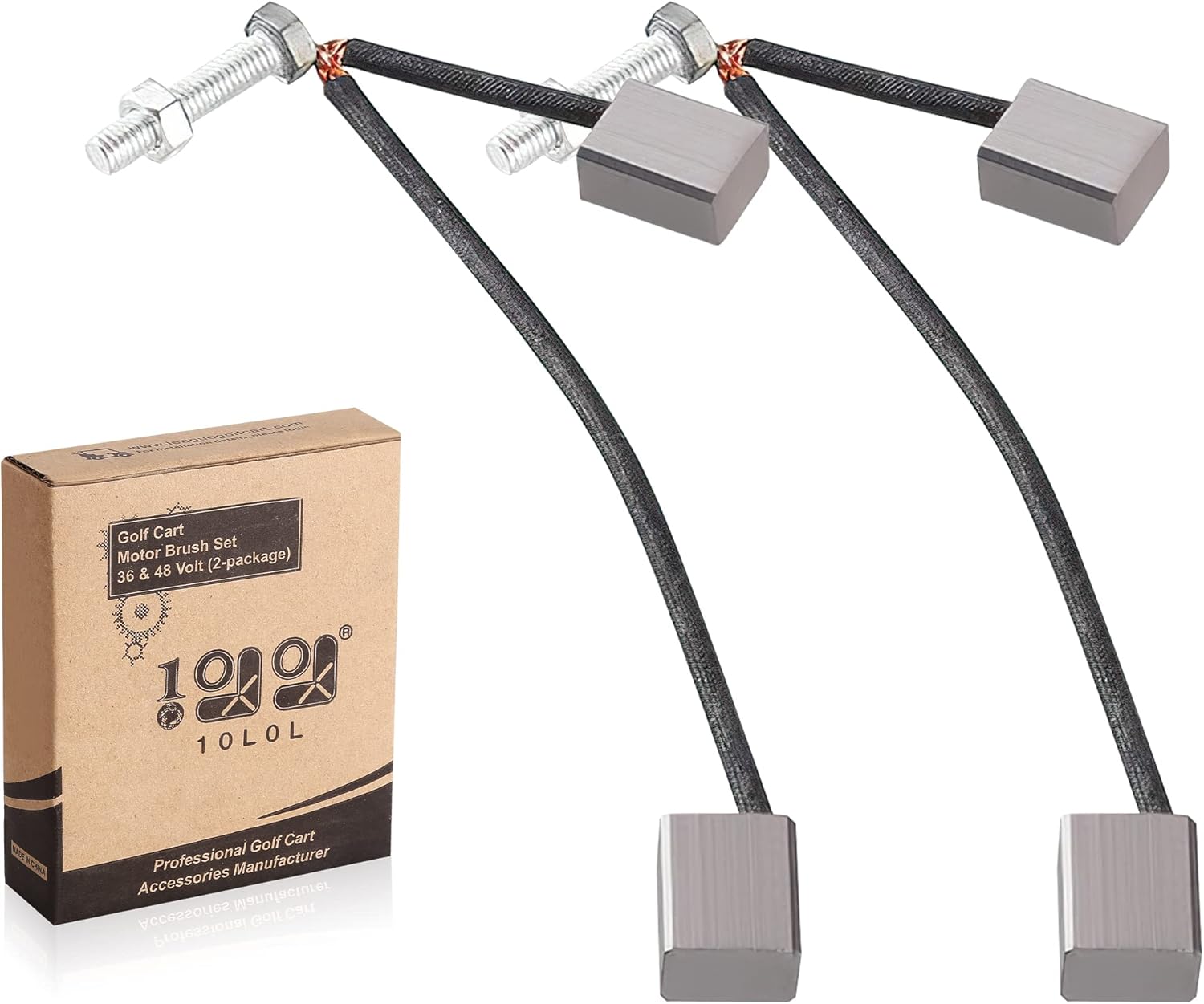 10L0L Golf Cart Advanced Electric Motor Brush Set of (4) Starter