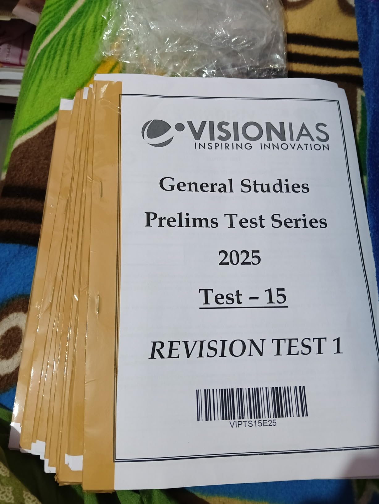 Buy Vision IAS Prelims Test Series 1 To 15 With Solutions 2025 ...