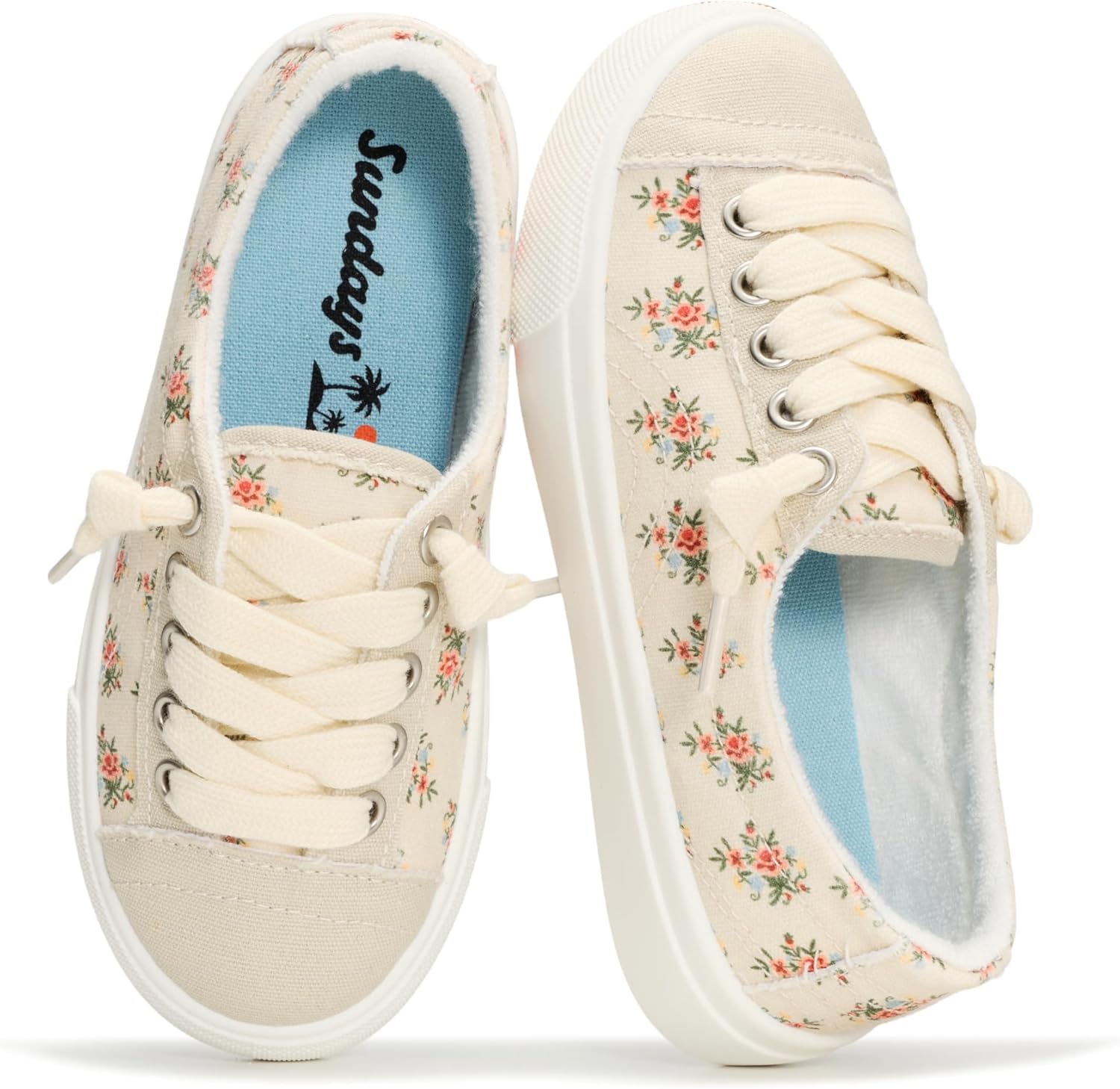 Sundays Girls Shoes - Non Slip with Memory Foam Insole Girls Sneakers - Lightweight Sneakers for Girls Footwear - Comfortable Kids Sneakers (Savannah Kids)