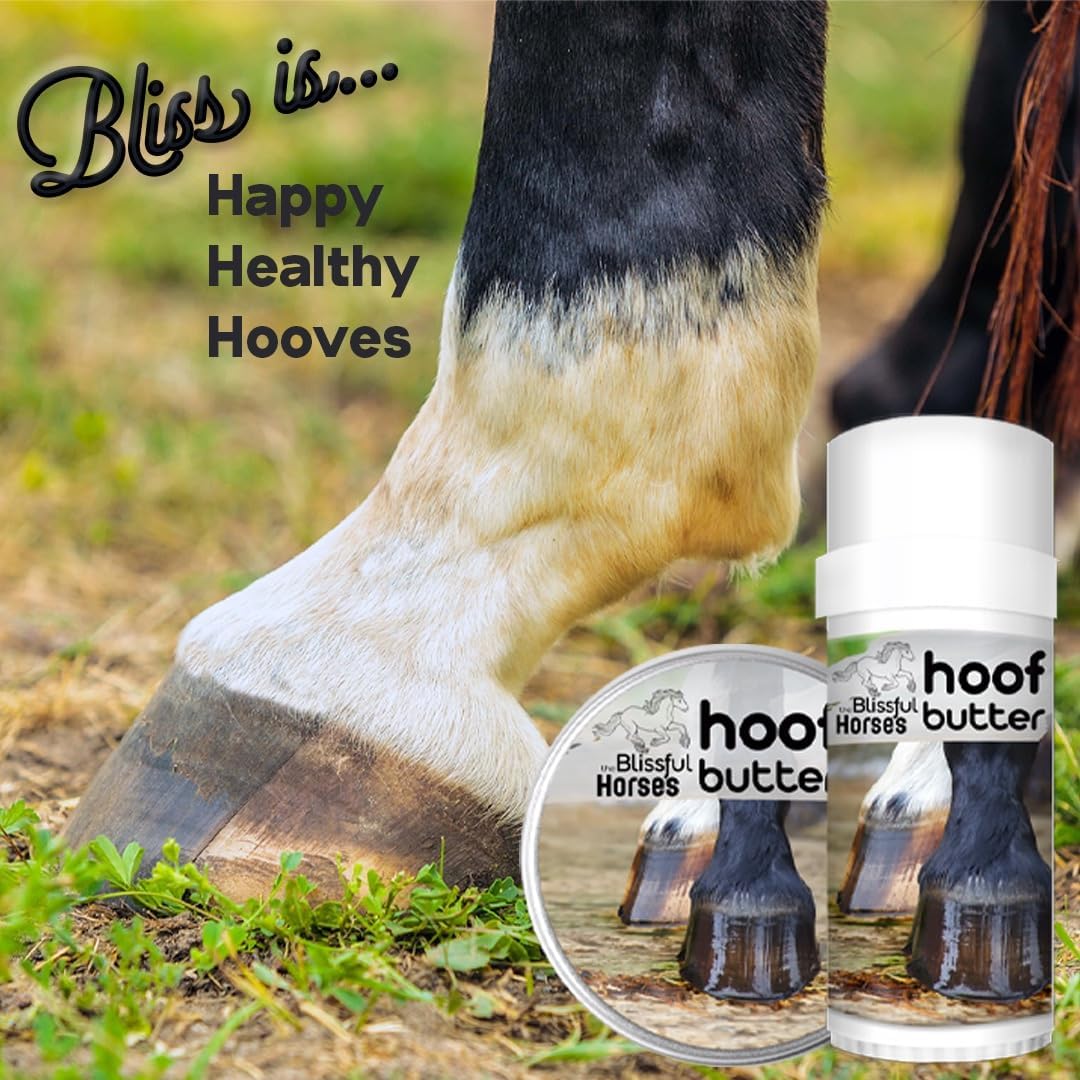 The Blissful Horses Hoof Butter All Natural Support for Your Horse's Hooves, 16-Ounce