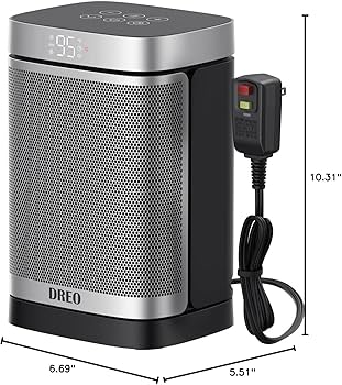 Dreo Space Heater, 2022 セラミックファンヒーター Amazon.com: Dreo Space Heater, 1500W Portable Electric