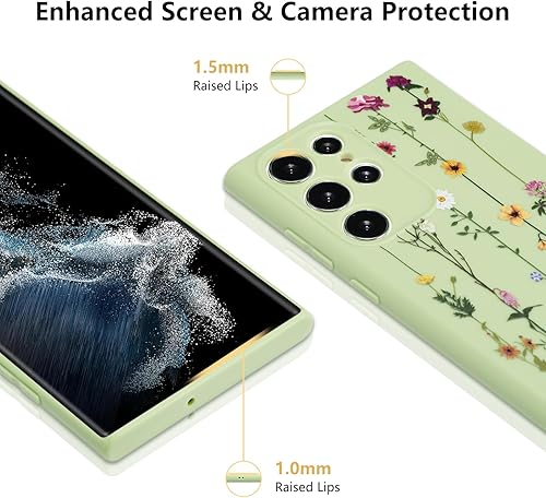 Vista 50 de ZTOFERA Funda protectora delgada para Samsung Galaxy S21 FE 5G, bonito diseño de flores para niñas y mujeres, funda protectora delgada para Galaxy