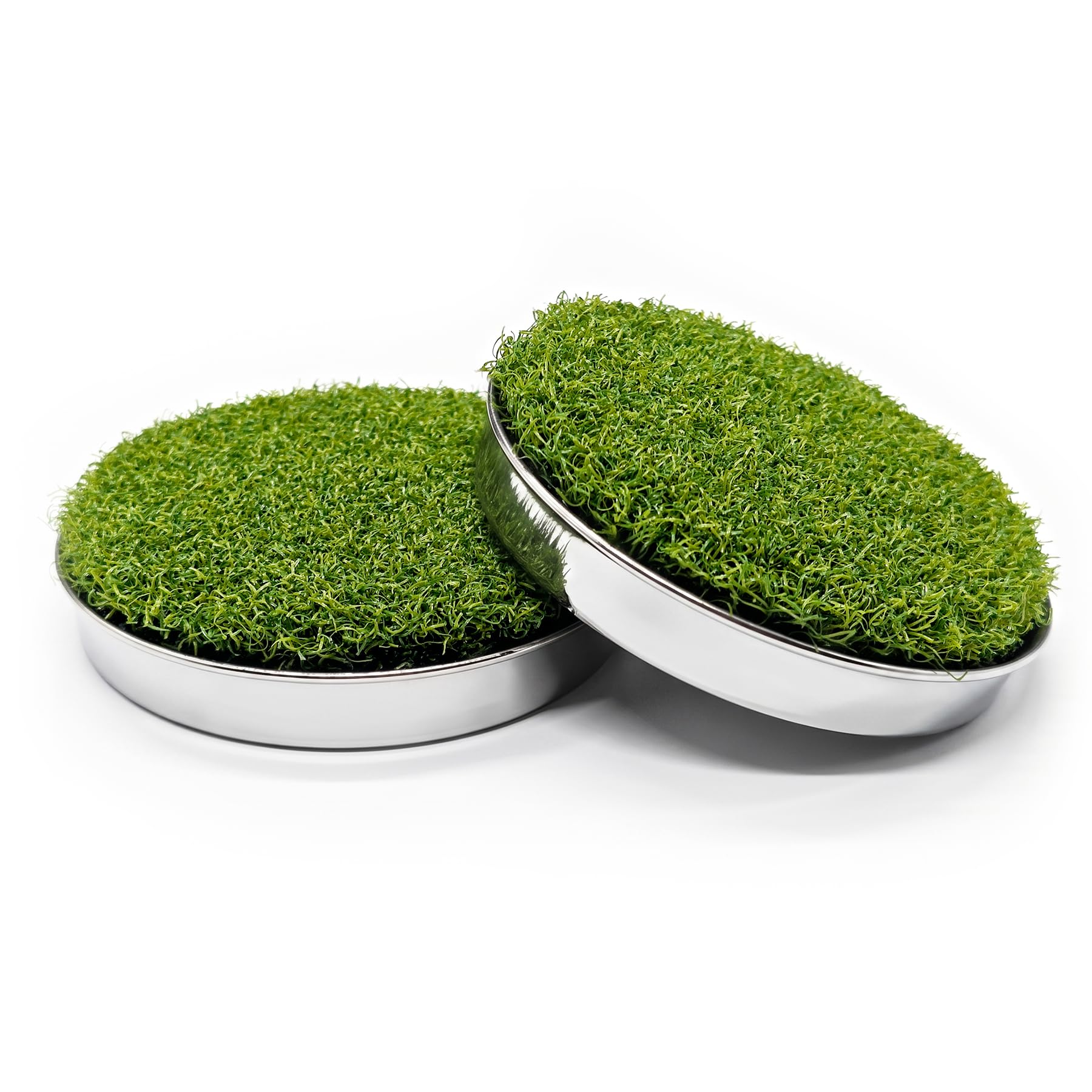 KINGTOP Stainless Steel Golf Hole Cup Covers with Artificial Turf