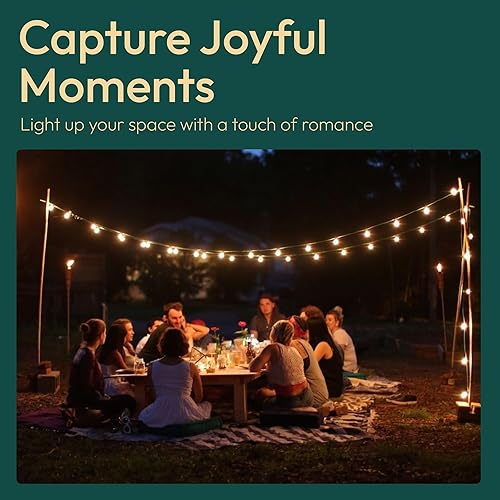 Miniatura 4 de ALAMPEVER Paquete de 48 bombillas LED de repuesto, bombillas LED S14 para exteriores, inastillables e impermeables, bombillas LED E26 de 1 W, 2200