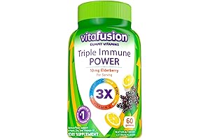 Vitafusion Triple Immune POWER Gummy Vitamins (60ct): Infuse Your Body with Immune-Boosting Support