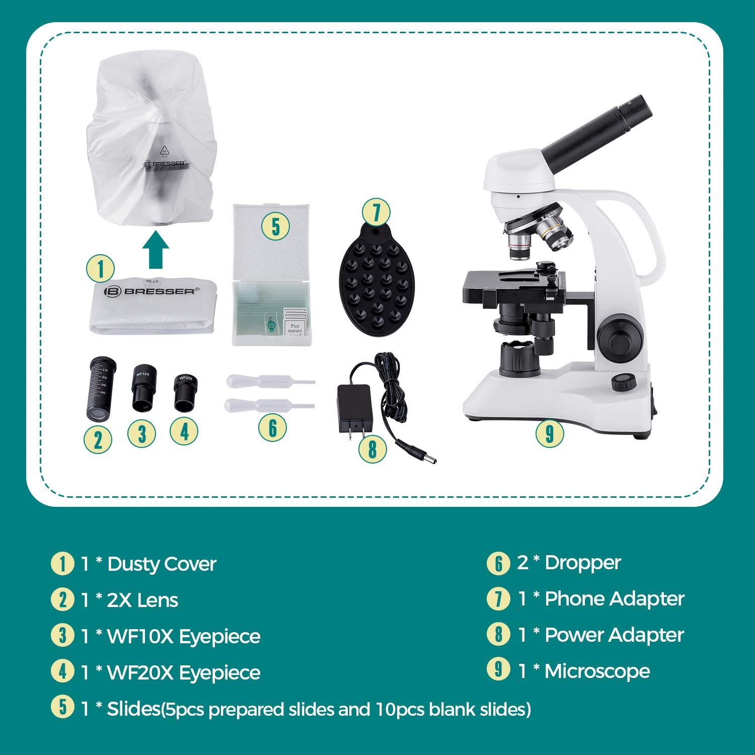 Black Friday - 60% OFF Monocular Compound Microscope 80X-1600X, Research-Grade Lab Microscope with 10X/20X Eyepieces, Mechanical Stage, Fine Focusing, Phone Adapter, Rechargeable Microscope for Science Education Buy 1 get 1 π₯ Monocular Compound Microscope 80X-1600X, Research-Grade Lab Microscope with 10X/20X Eyepieces, Mechanical Stage, Fine Focusing, Phone Adapter, Rechargeable Microscope for Science Education